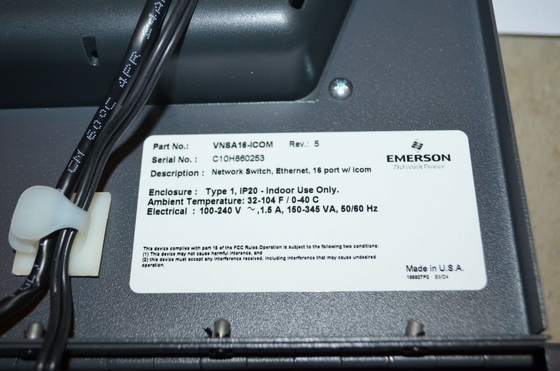 Emerson VNSA16-ICOM 100-240VAC ETHERNET de fase única 16 Tipo de puerto 1