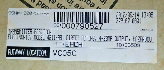 nueva original 4211 4200-305-24467, transmisor de posición electrónico 30V-DC, marca de Fisher.
