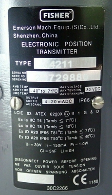 nueva original 4211 4200-305-24467, transmisor de posición electrónico 30V-DC, marca de Fisher.