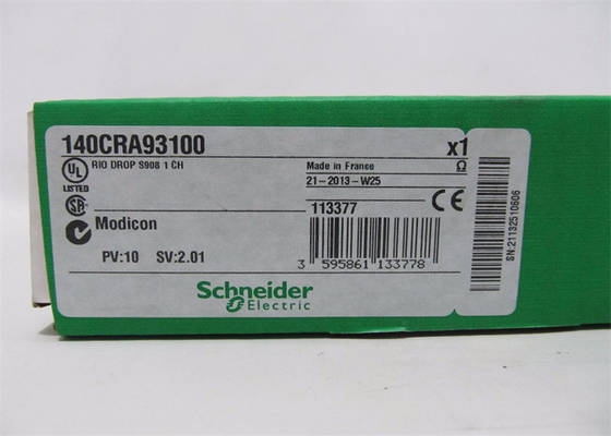 Schneider Modicon Quantum PLC 140CRA93100 500VDC COAXIAL CENTRO Y TIERRA