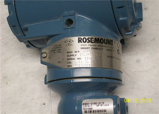 Transmisor de presión manométrica en línea Rosemount 3051T 3051TG3A2B21A –14,7 a 800 psi