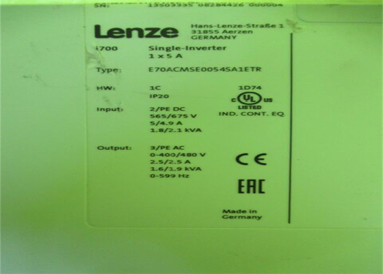 Lenze E70ACMSE0054SA1ETR Servo Inversor I700 INVERSOR INDIVIDUAL TÉCNICA INTEGRADA