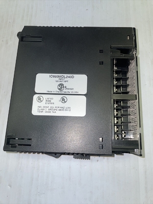 GE FANUC SERIES 90-30 SUPPLY Digital I/O MODULE 120 volts AC IC693MDL240