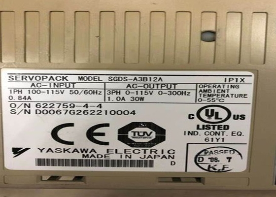 Yaskawa 0.03W Servo Drives SGDS-A3B12A Nuevo y original