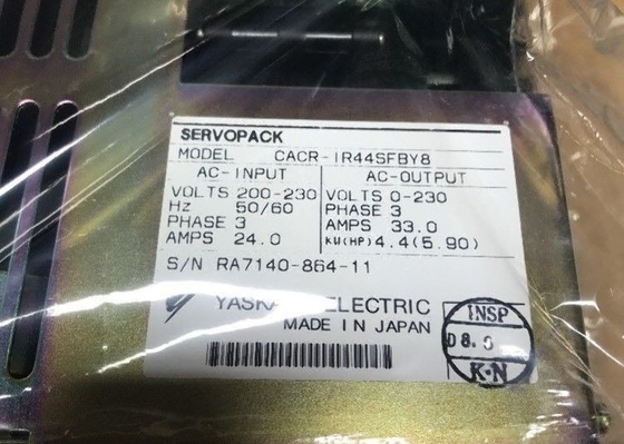 YASKAWA CACR-IR44SFBY8 AC Motor Drive 4.4 KW Capacidad de 3 fases 50/60 Hz 24 AMP