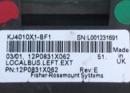 EMERSON KJ4010X1-BF1 Ensamblaje de cable extensor LocalBus para servomotores 12 VCC