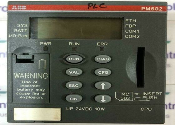 Ethernet programable del regulador 4MB de la lógica del PLC de PM592-ETH 1SAP150200R0271 AC500