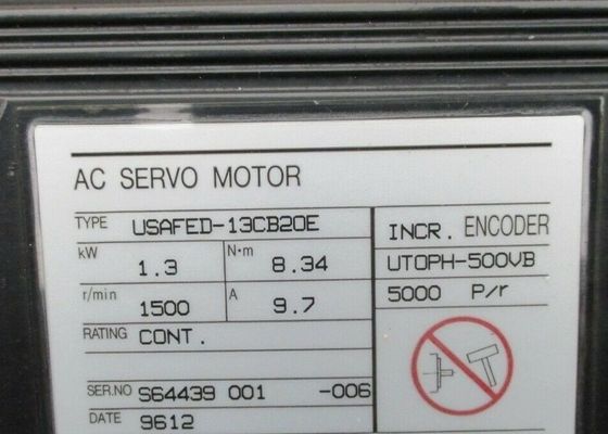 USAFED-13CB20E 1.3kw 8.34N/m 1500 t/min 9.7A Nuevo original 3 -5 días laborables Entrega