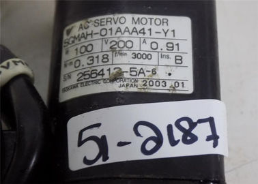MOTOR SERVO 3000RMP SGMAH-01AAA41-Y1 de la CA de la sigma II 0.91A 100W de YASKAWA SGMAH
