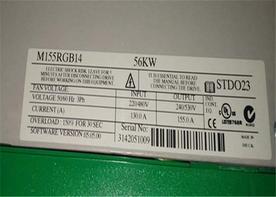 Motor impulsor 480V 75hp 400V 94hp 500 V de Emerson M155RGB14 DC