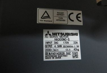 Electric 3 Phase AC Servo Motor MITSUBISHI 4.5 KW For M500 Series HA300NCS