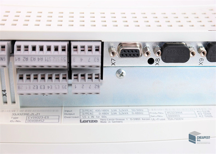 Lenze ​EVS9323-ES SERVO CONTROLADOR SERIE 9300 400/480 VAC 1.5 KW (2 HP) SERVO INVERSOR