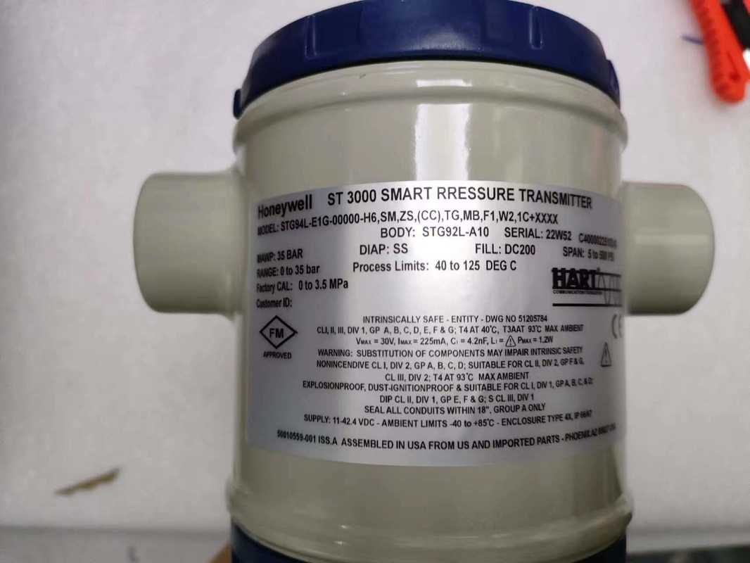 Honeywell STG94L-E1G-00000- H6,SM,ZS,(CC),TG,MB,F1,W2,1C+XXXX transmisor de presión inteligente