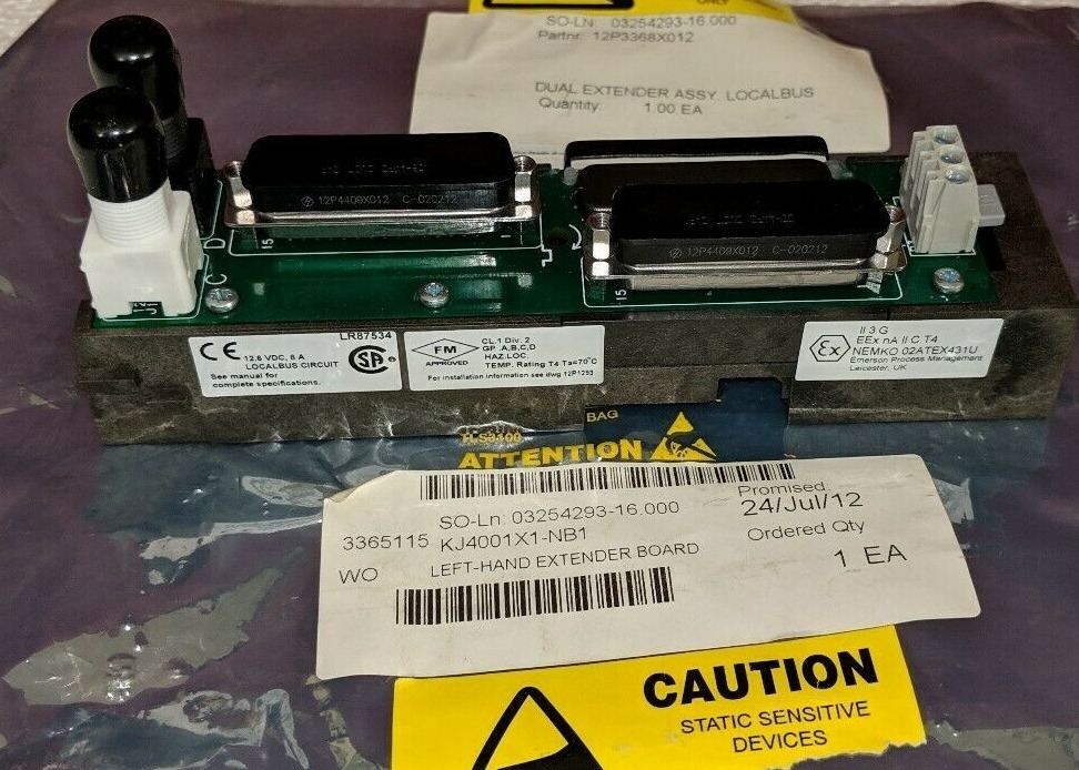 Suplemento izquierdo dual 8 amperio 12,6 VDC Localbus del suplemento del cable de EMERSON KJ4001X1-NB1